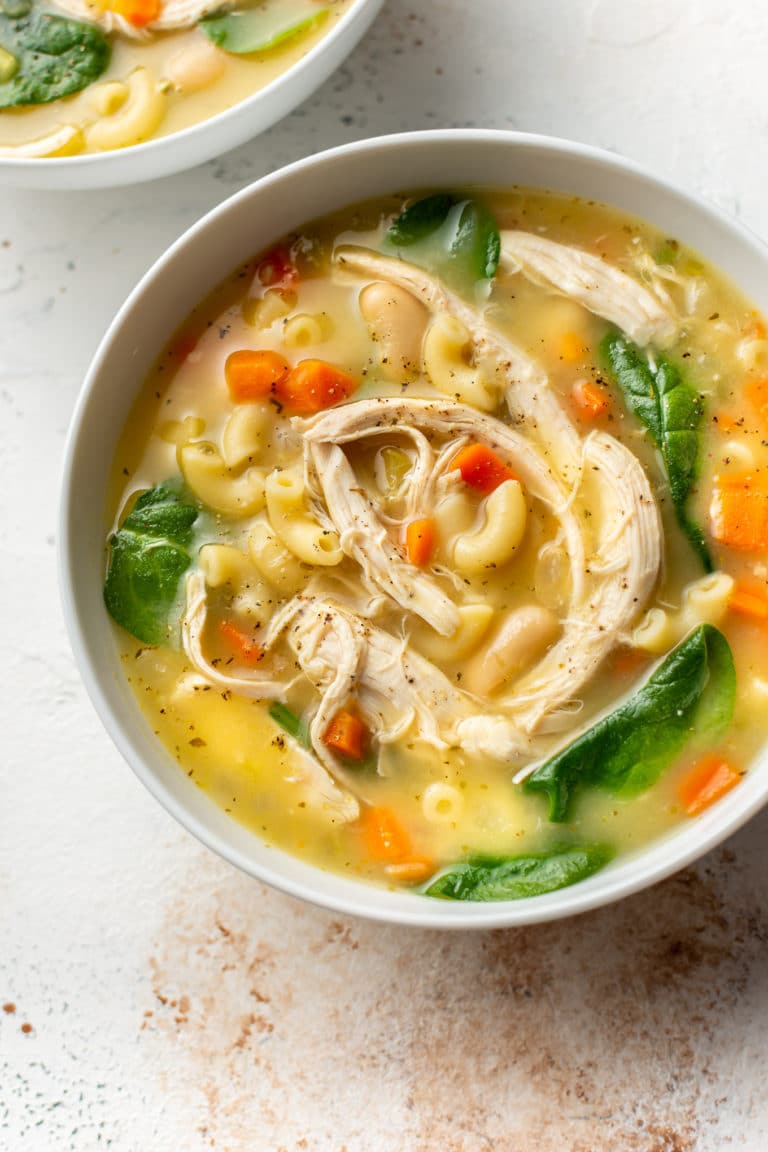 Lemon Chicken White Bean Soup • Salt & Lavender