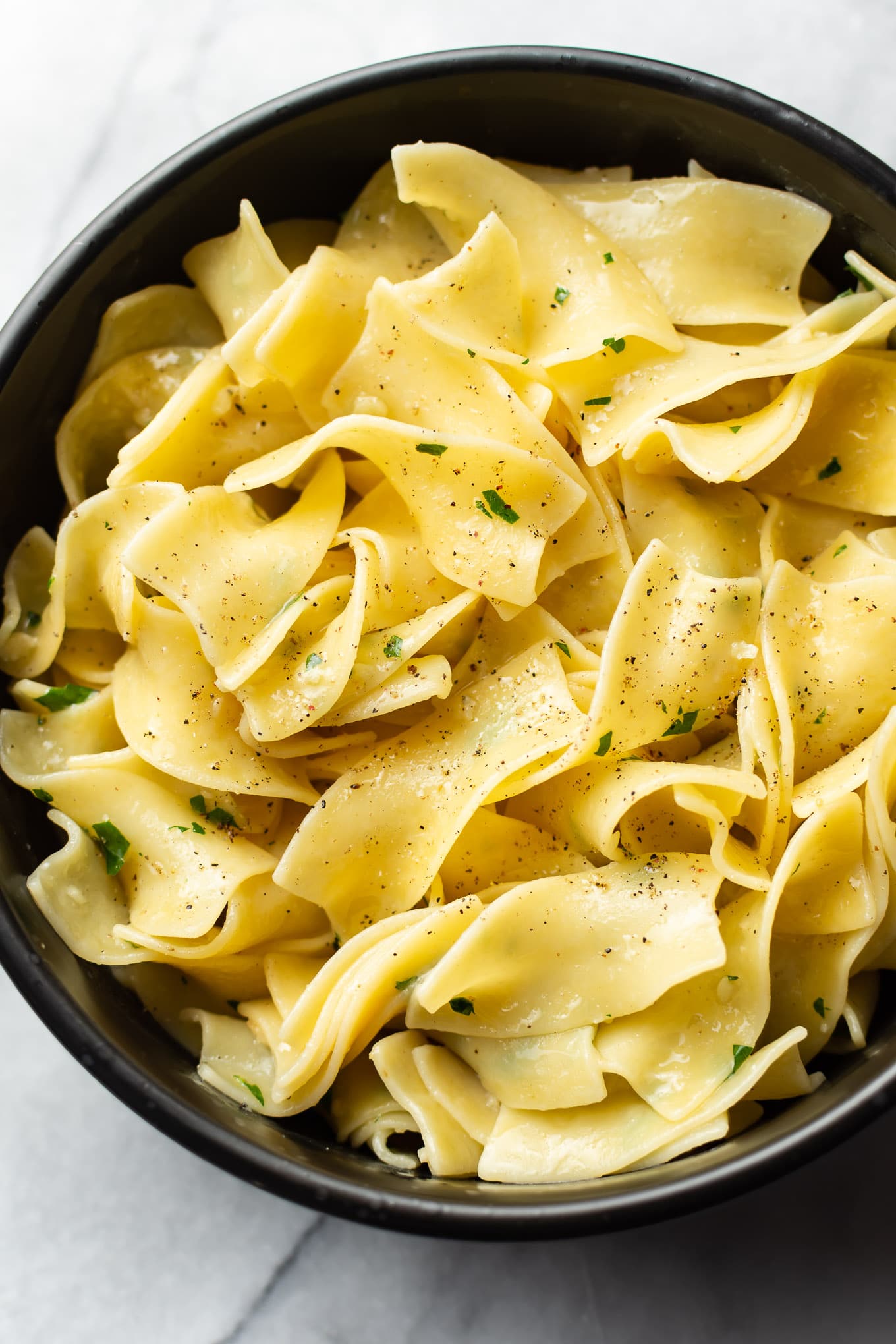 Quick And Easy Garlic Butter Noodles Salt Lavender