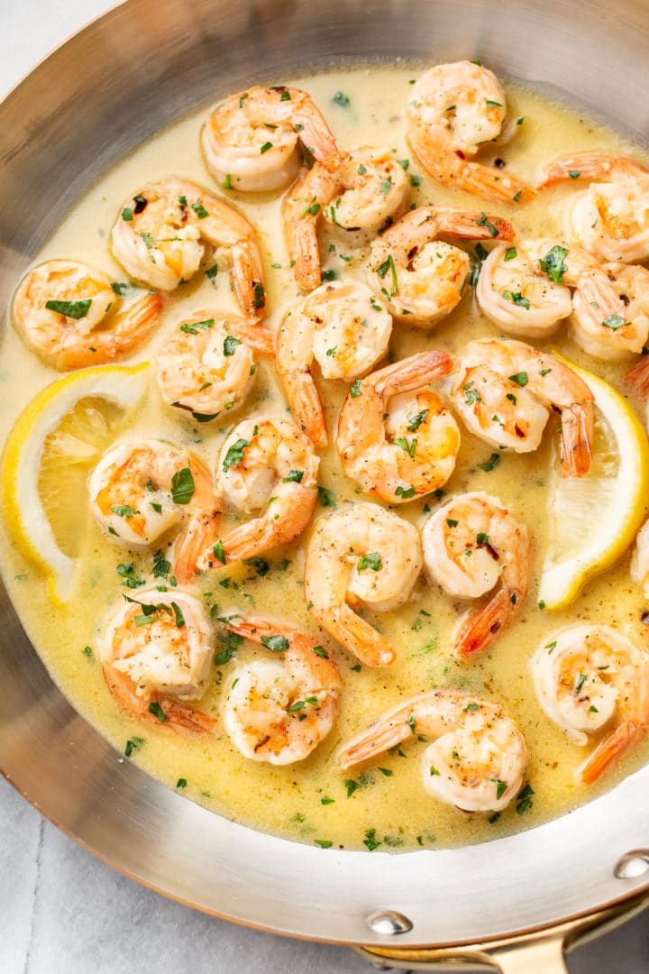 Quick & Easy Garlic Butter Shrimp Scampi • Salt & Lavender
