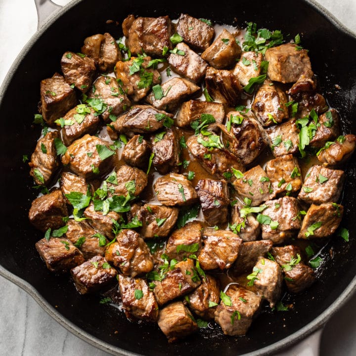 Garlic Butter Steak Bites • Salt & Lavender