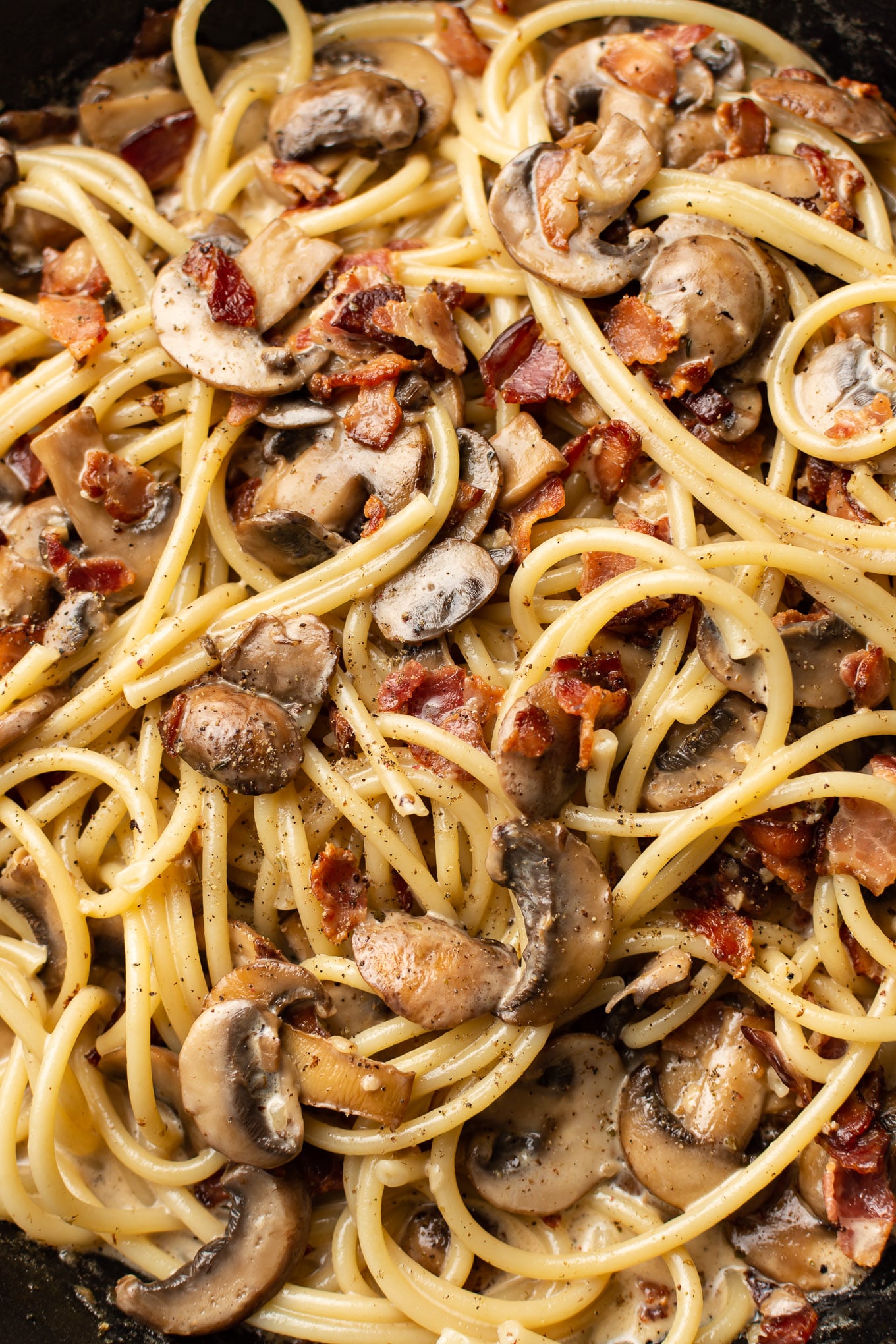 Creamy Bacon And Mushroom Pasta • Salt And Lavender 5664