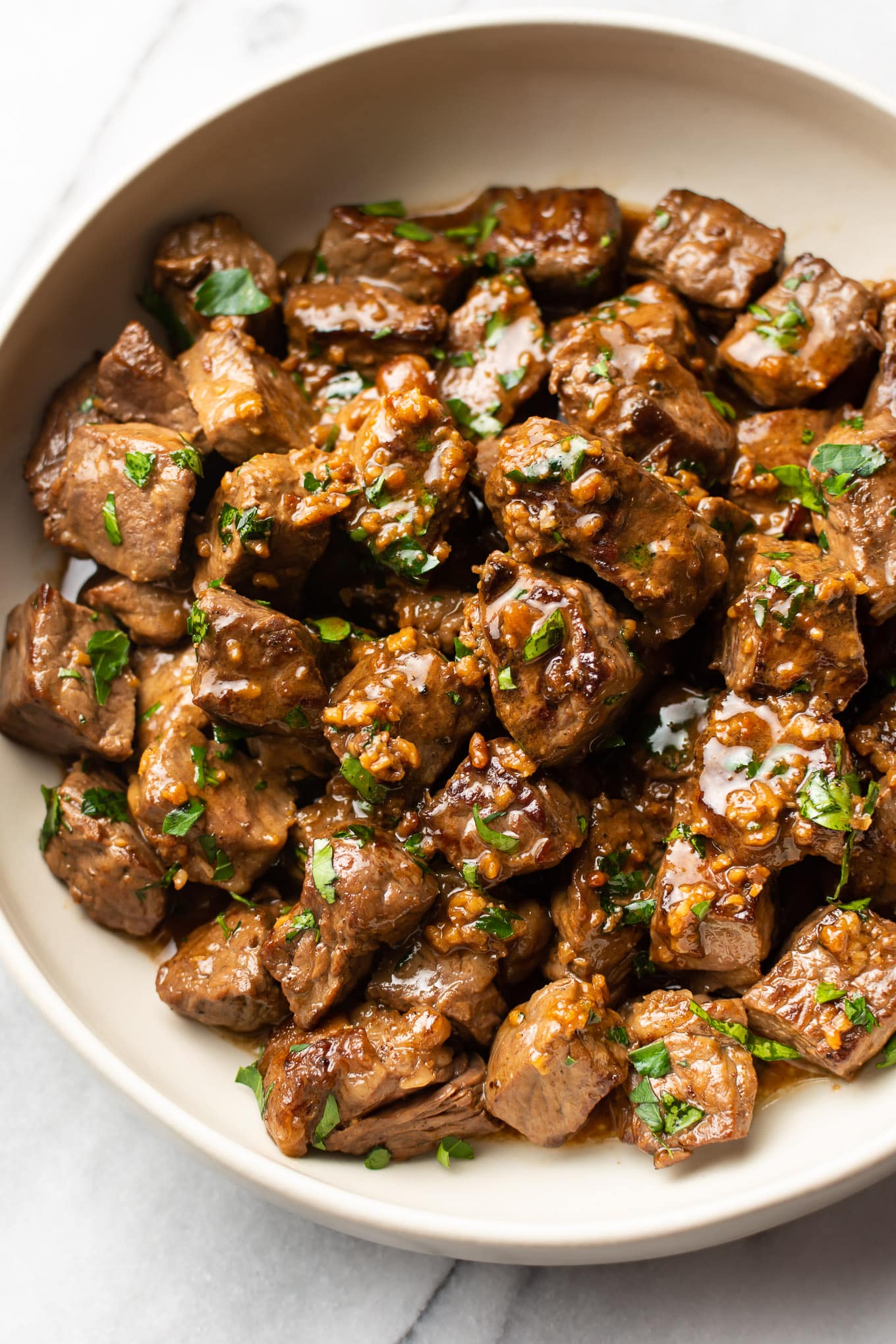 Garlic Butter Steak Bites • Salt & Lavender