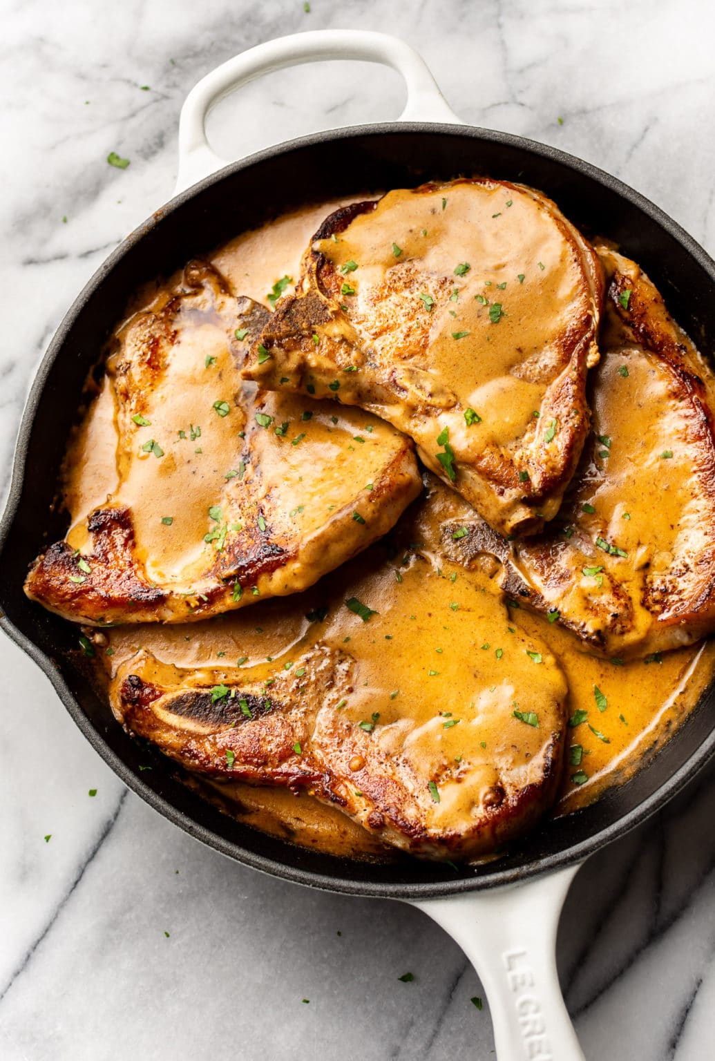 Easy Smothered Pork Chops and Gravy • Salt & Lavender