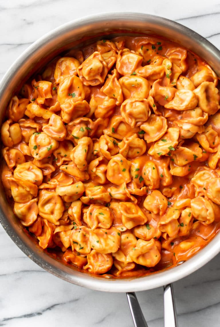 Creamy Tomato Tortellini (One Pan) • Salt & Lavender