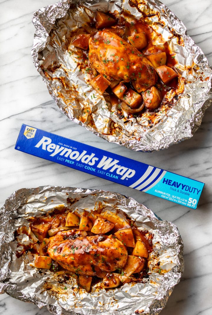 Barbecue Chicken Foil Packets - Spend With Pennies