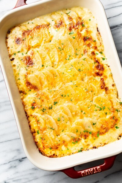 Easy Cheesy Scalloped Potatoes • Salt & Lavender