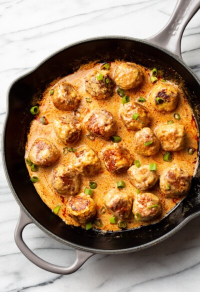 Buffalo Chicken Meatballs • Salt & Lavender