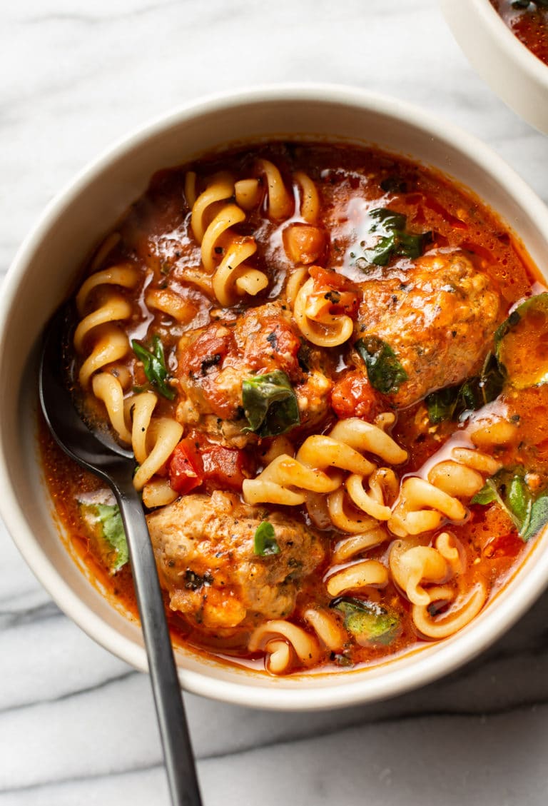 Italian Meatball Soup • Salt & Lavender