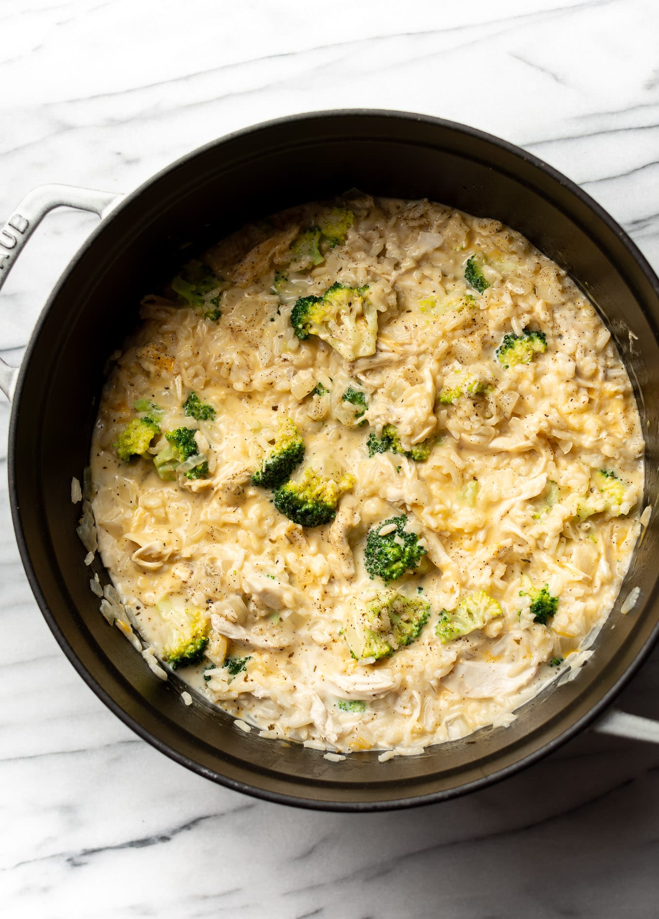 Cheesy Chicken Broccoli And Rice One Pot Meal Salt Lavender