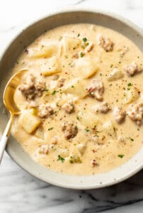 Creamy Italian Sausage Soup • Salt & Lavender