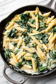 Creamy Spinach Pasta • Salt & Lavender