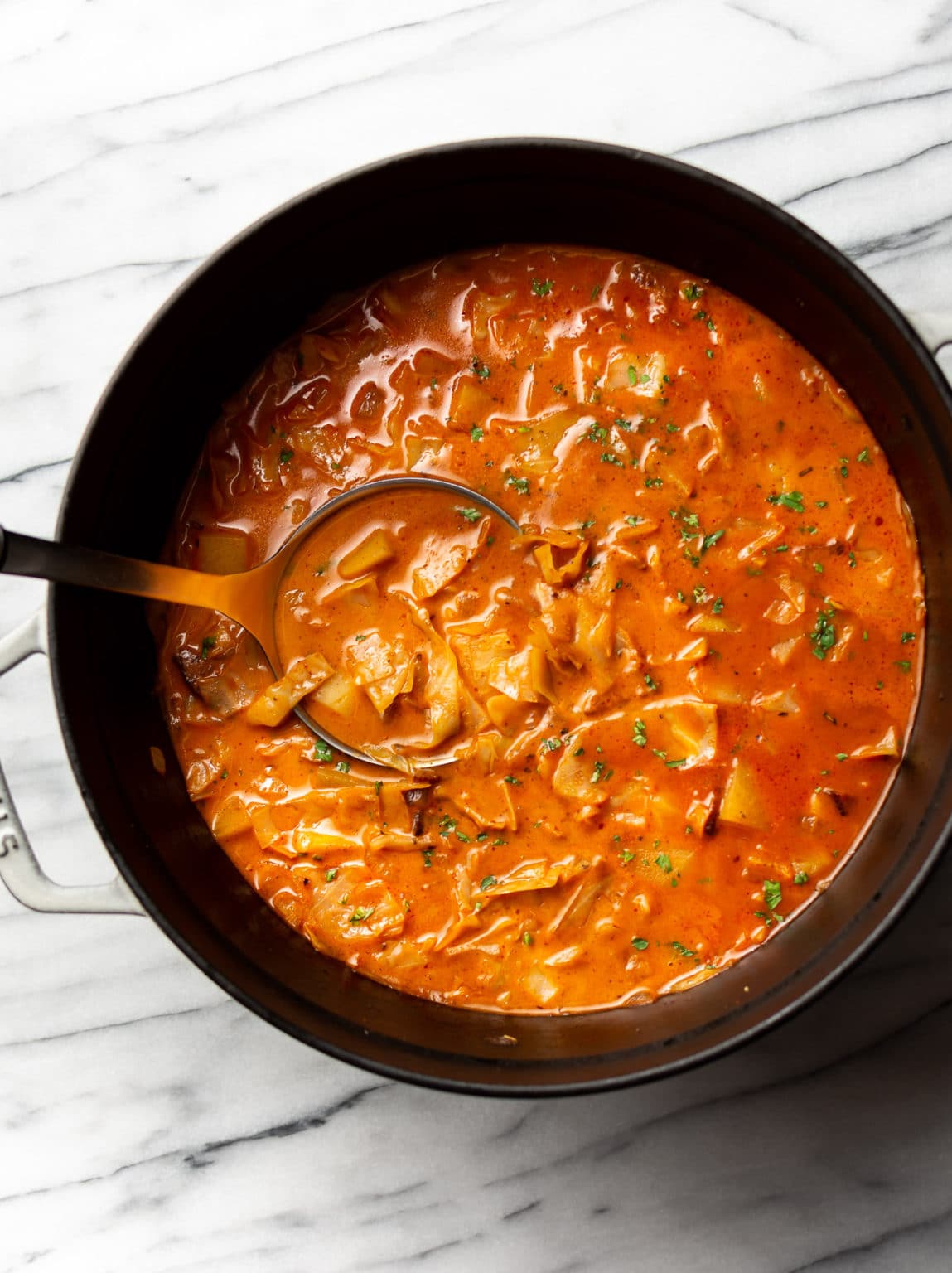 Cabbage Soup with Bacon and Potatoes • Salt & Lavender