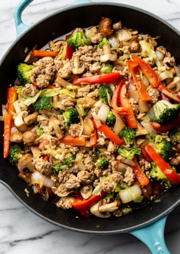 Ground Turkey Stir Fry • Salt & Lavender