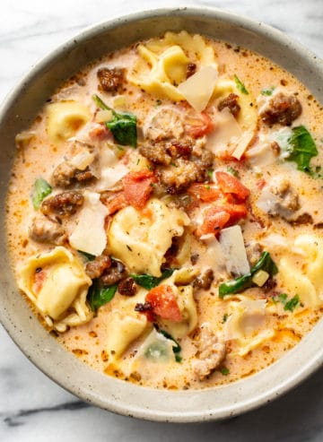 Italian Sausage Tortellini Soup • Salt & Lavender