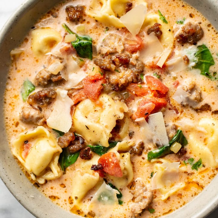 Italian Sausage Tortellini Soup • Salt & Lavender