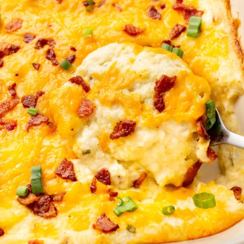 Loaded Mashed Potato Casserole • Salt & Lavender