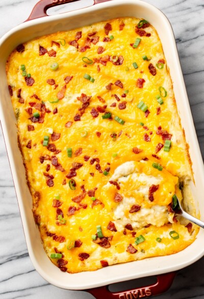 Loaded Mashed Potato Casserole • Salt & Lavender