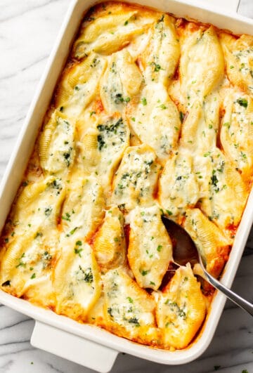 Spinach and Ricotta Stuffed Shells • Salt & Lavender