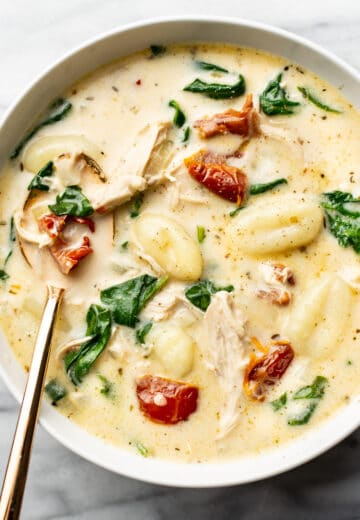 Creamy Tuscan Chicken Gnocchi Soup • Salt & Lavender