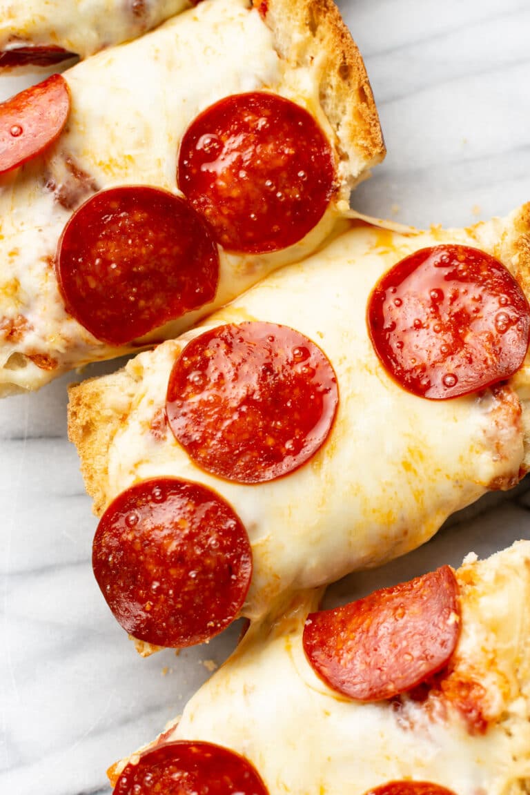 Pepperoni French Bread Pizza • Salt & Lavender