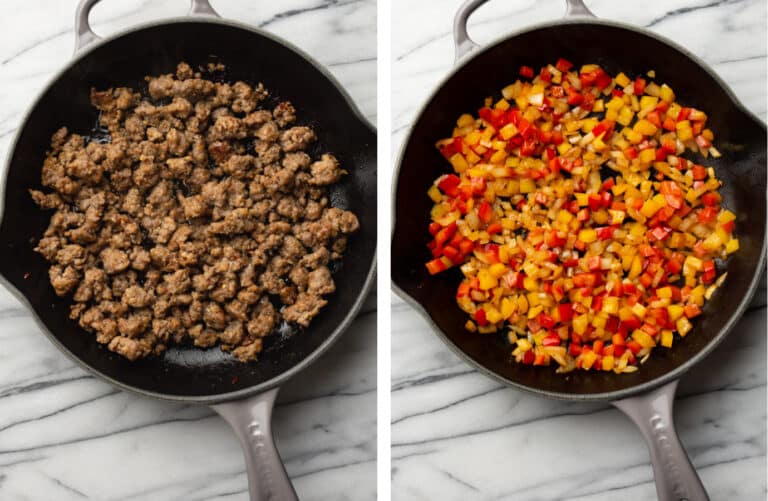 Creamy Sausage and Peppers Pasta • Salt & Lavender