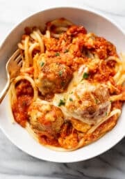 Chicken Parmesan Meatballs • Salt & Lavender