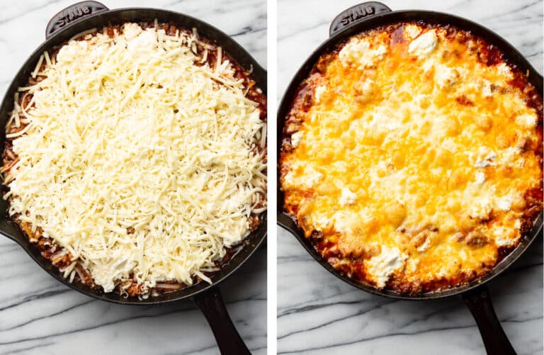 Easy Skillet Lasagna • Salt & Lavender