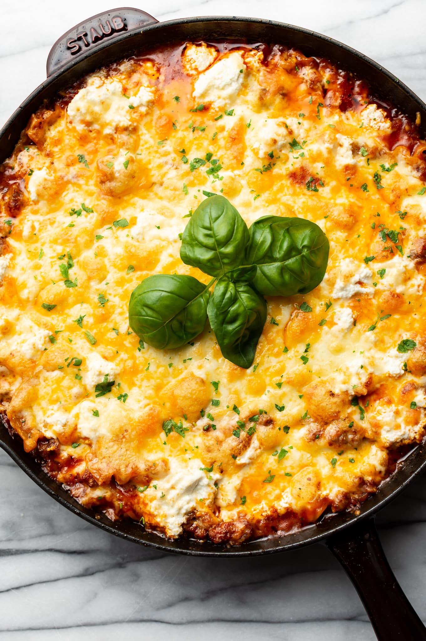 Easy Skillet Lasagna • Salt & Lavender