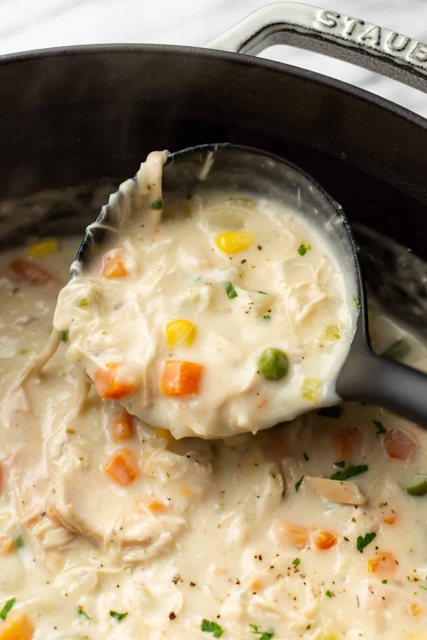 Chicken Pot Pie Soup • Salt & Lavender