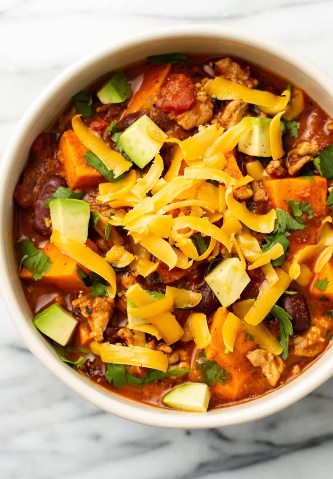 Turkey Sweet Potato Chili • Salt & Lavender