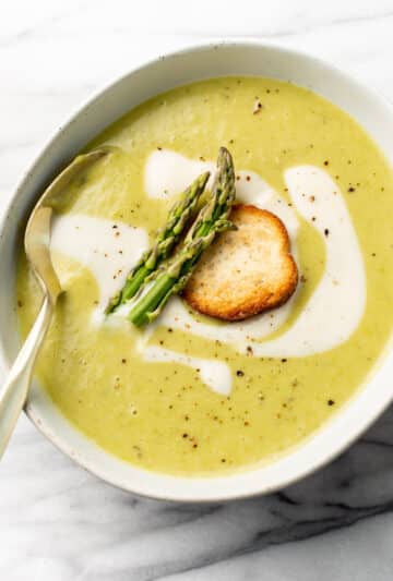 Easy Asparagus Soup • Salt & Lavender