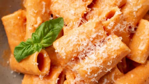 Pink Sauce Pasta Recipe - It's Raining Flour