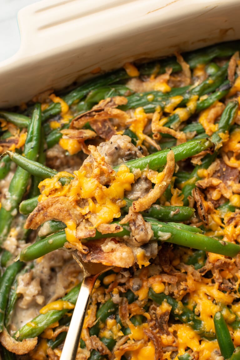 Fresh Green Bean Casserole • Salt & Lavender