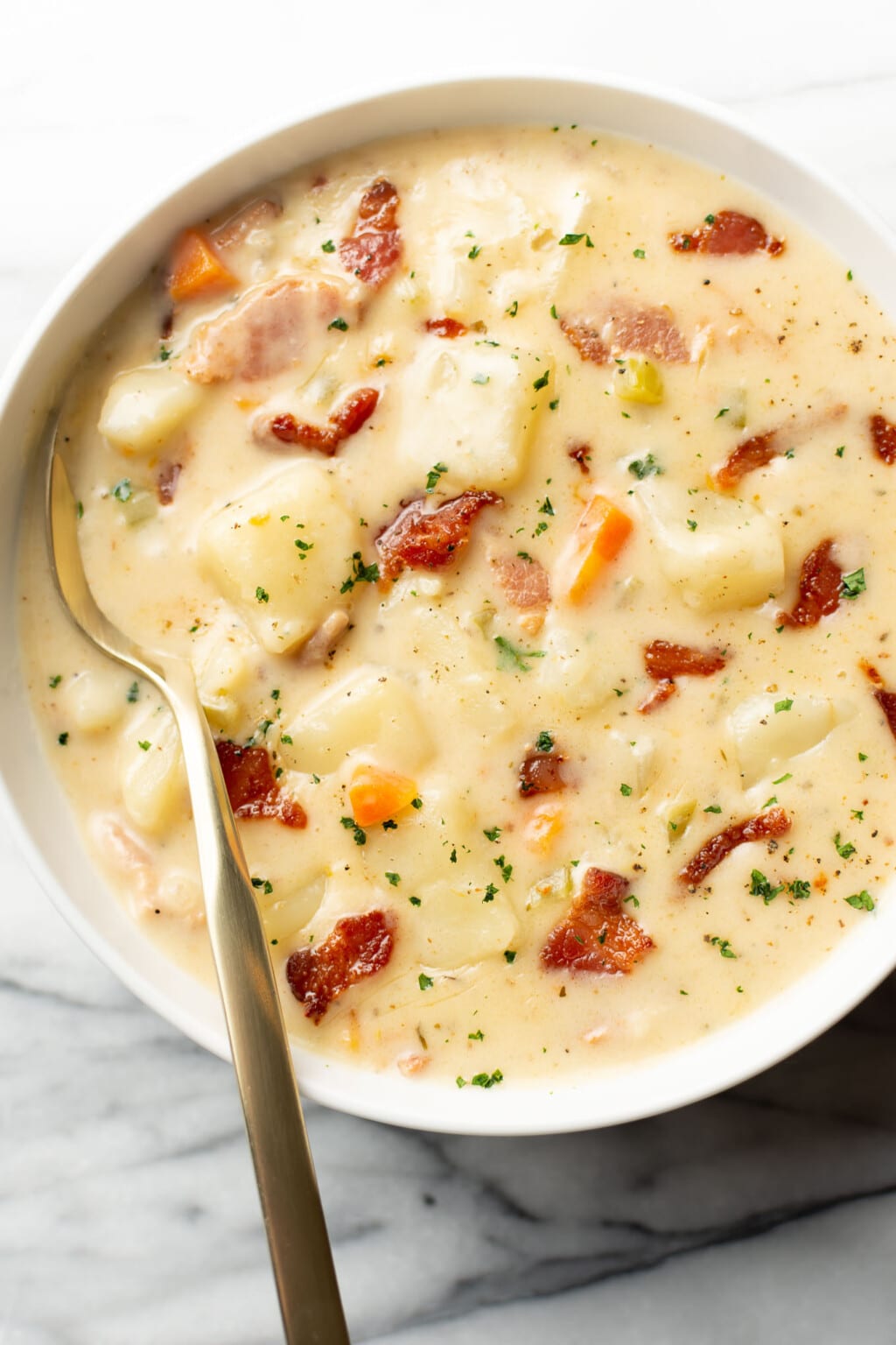 Potato Soup with Bacon • Salt & Lavender