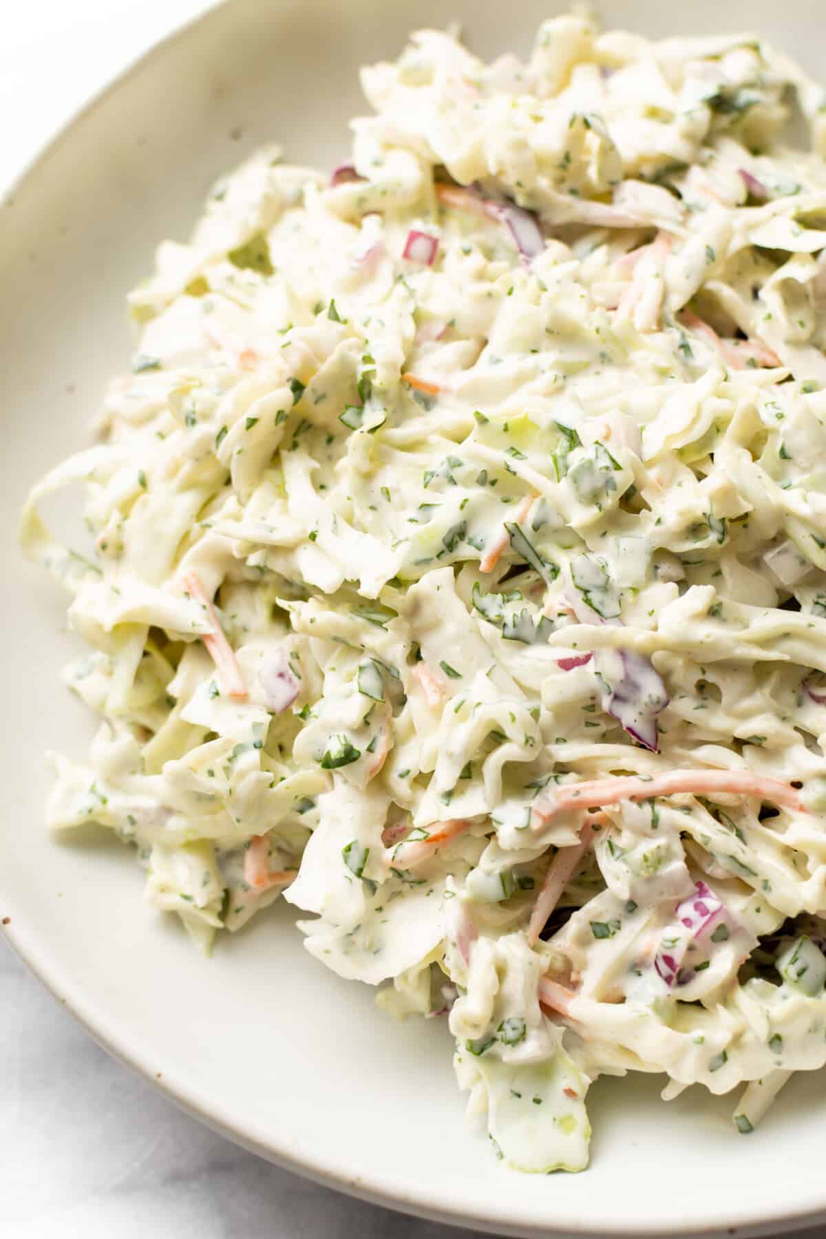 a bowl of jalapeno slaw