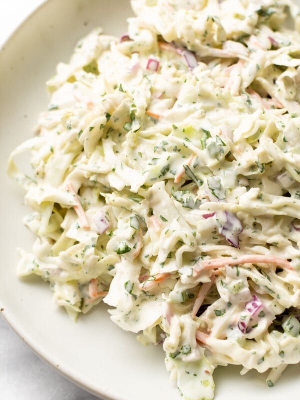 a bowl of jalapeno slaw