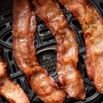 crispy bacon in an air fryer